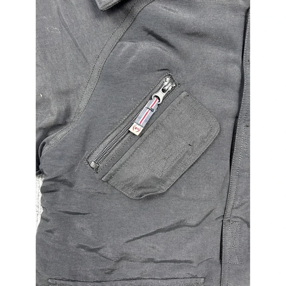 Vintage Phat Farm Kids Black‎ Hooded Faux Fur Trimmed Winter Parka Jacket Size 5